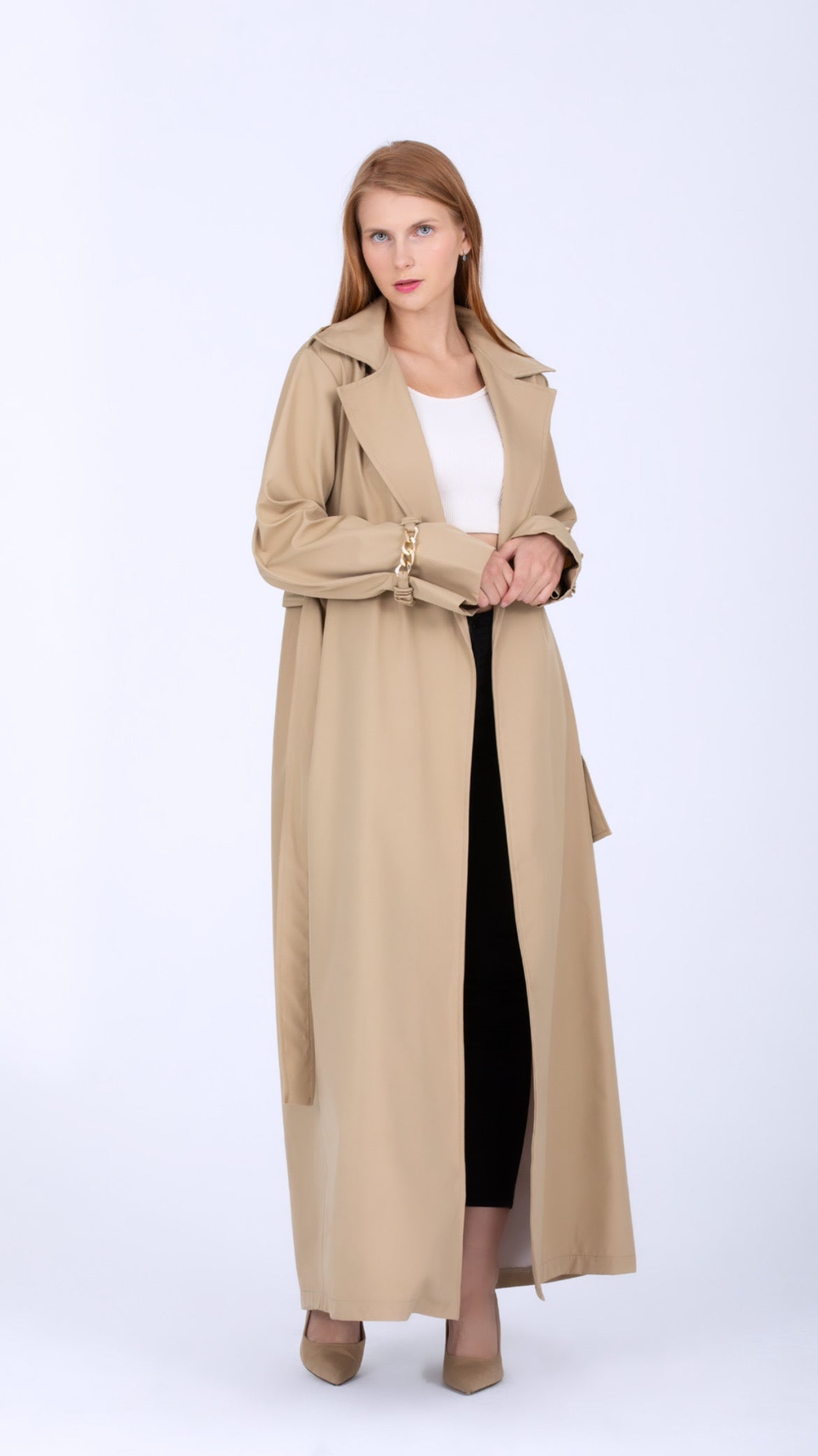 TRENCH ABAYA NUDE